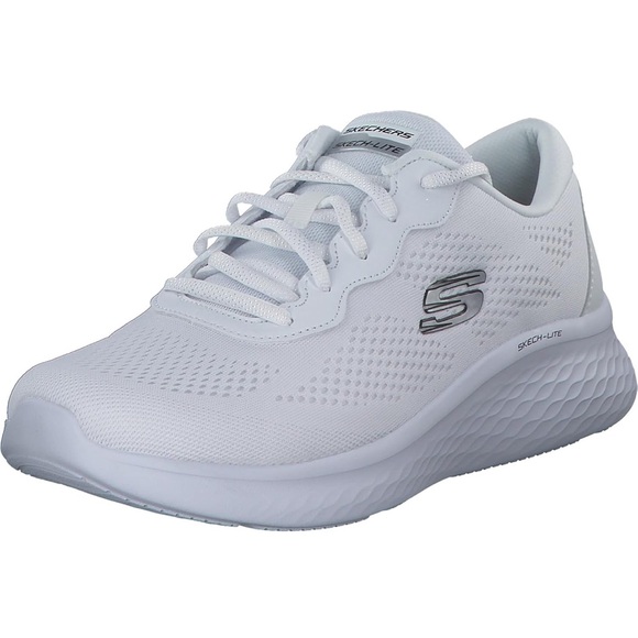 NWT Skechers Women's Air Cooled Memory Foam White Sneakers size 8 - Picture 1 of 14